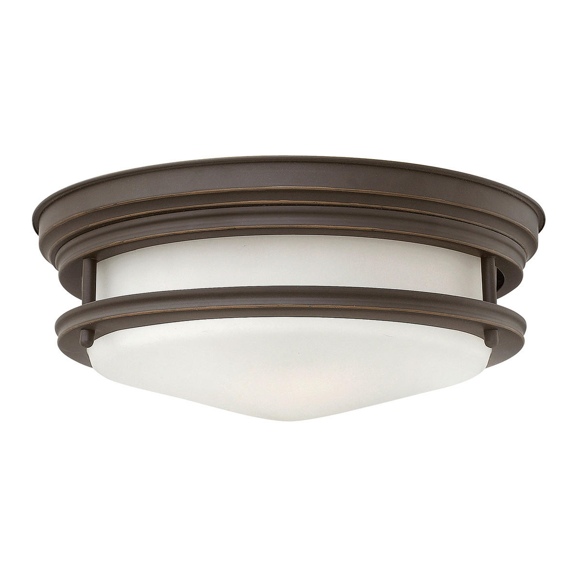 DECKENLEUCHTE  30.5/11.7 cm    - Bronzefarben, Konventionell, Glas/Metall (30.5/11.7cm) - Elstead Lighting