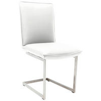 SCHWINGSTUHL  in Nickel Echtleder pigmentiert  - Edelstahlfarben/Beige, Design, Leder/Metall (48/93/65cm) - Ambiente