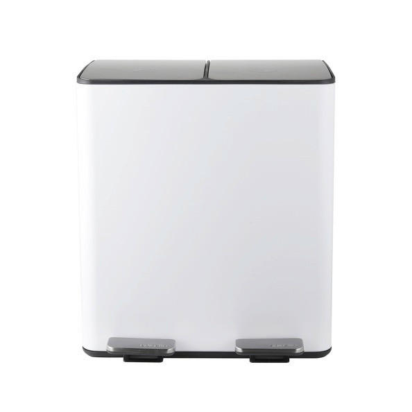 TRETEIMER 40 L  - Schwarz/Weiß, Basics, Kunststoff/Metall (45/30/51cm) - Spirella