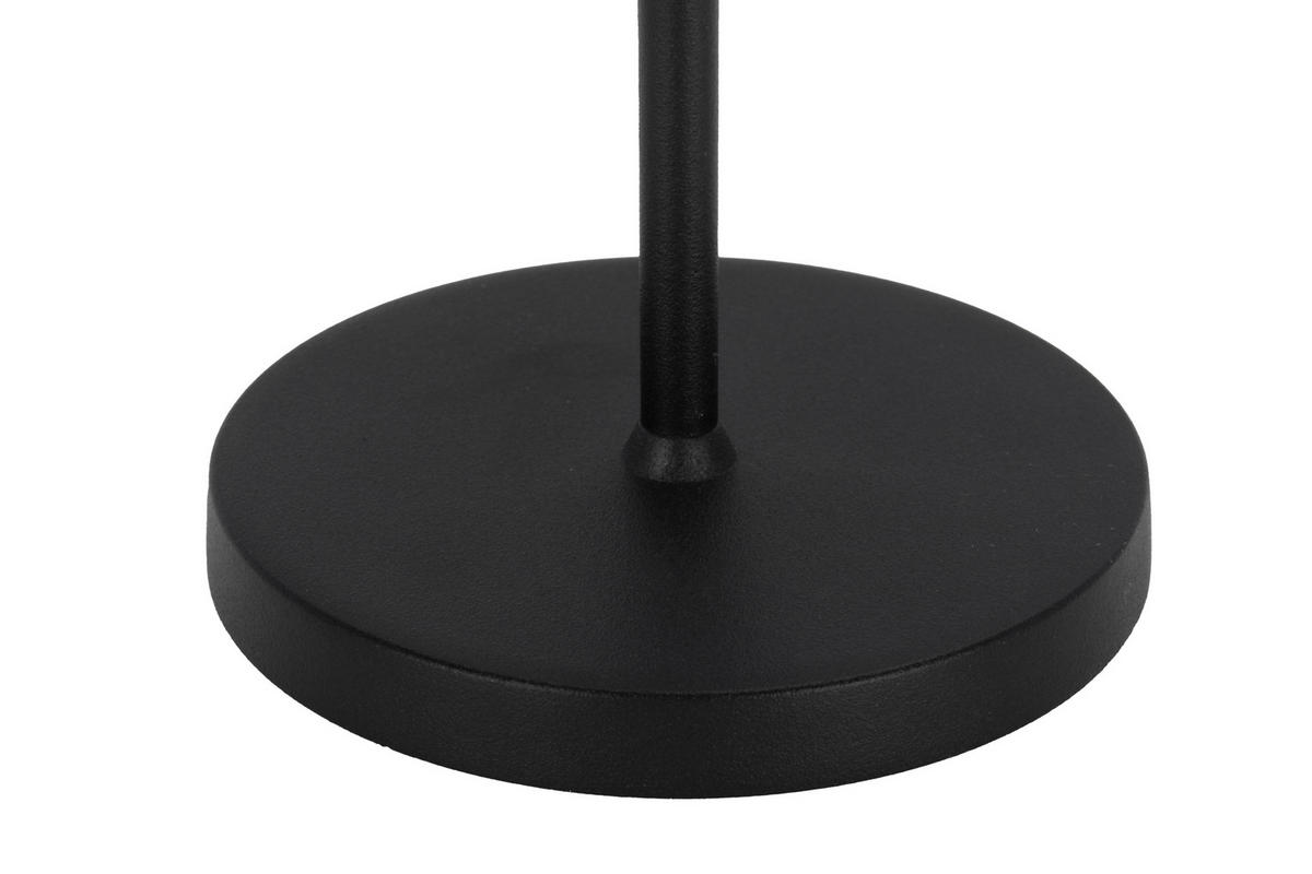 AKKU-TISCHLEUCHTE 7,5/20 cm  - Schwarz, Design, Kunststoff/Metall (7,5/20cm) - Dieter Knoll
