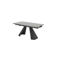 STOL ZA BLAGOVAONICU  svijetlo siva  keramika      - svijetlo siva/crna, Moderno, metal/keramika (160-240/90/76cm) - MID.YOU
