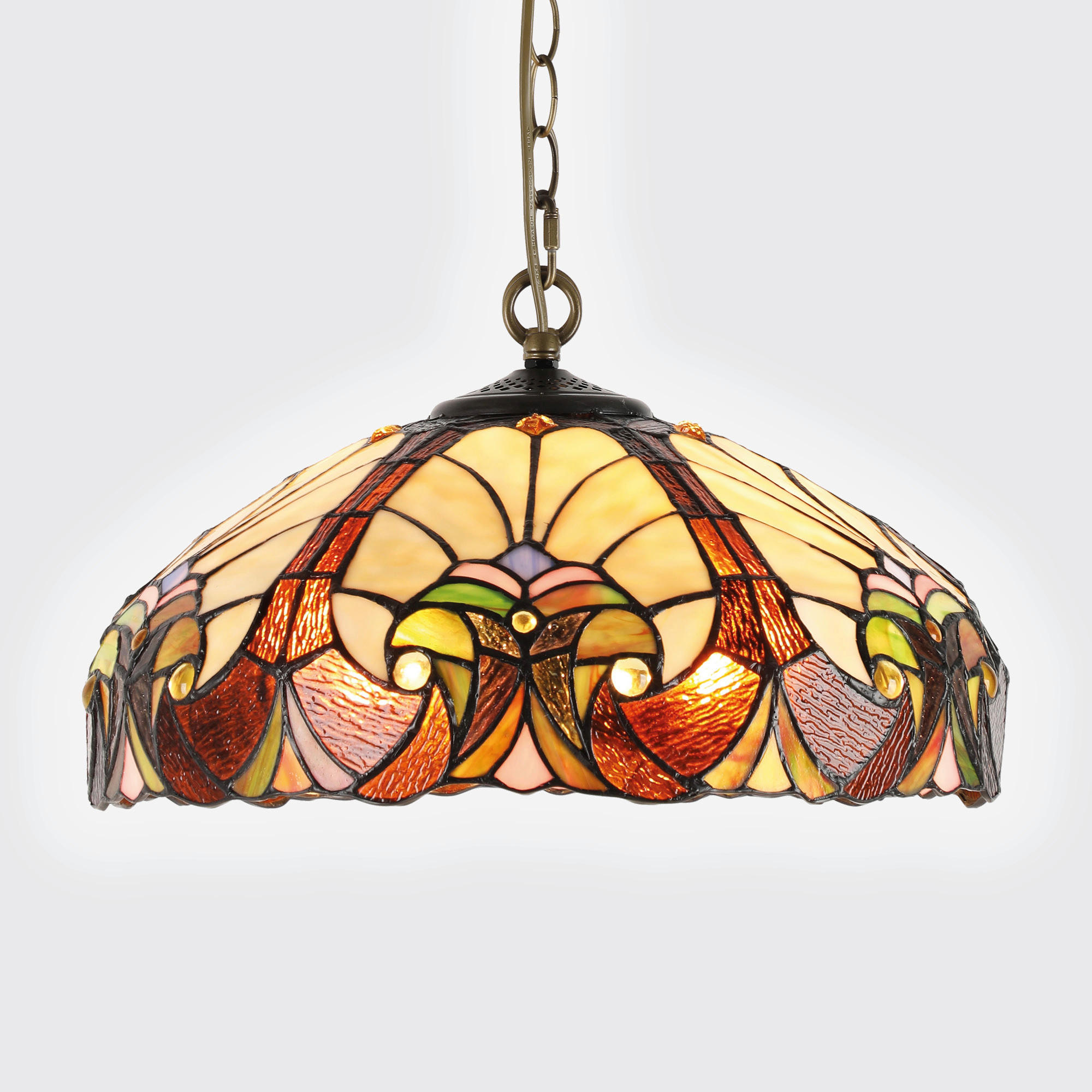 FÜGGŐLÁMPA  - többszínű, Basics, Üveg (28/46.5/46.5cm)