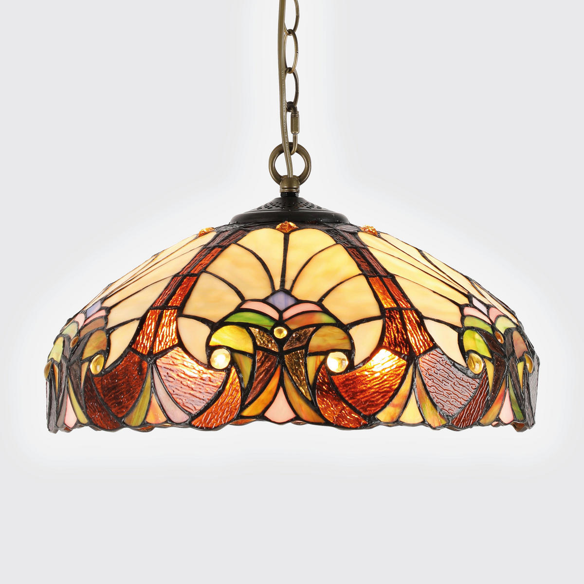 FÜGGŐLÁMPA  - többszínű, Basics, Üveg (28/46.5/46.5cm)