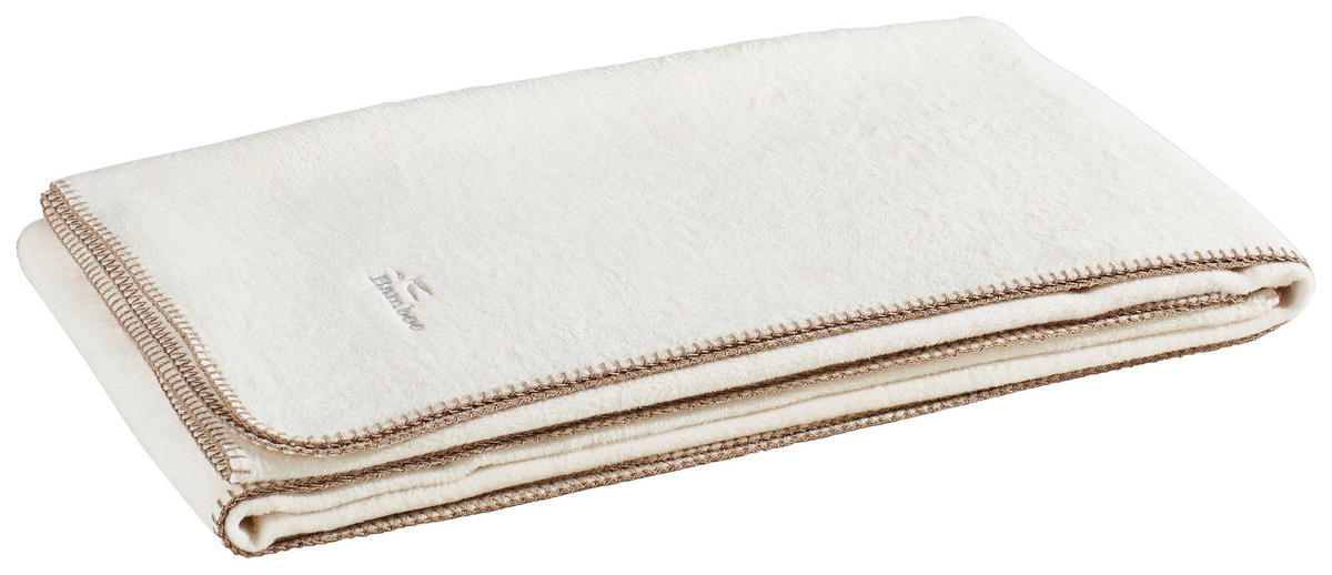 DOMÁCA DEKA, bavlna, 150/200 cm - biela, Design, textil (150/200cm) - David Fussenegger