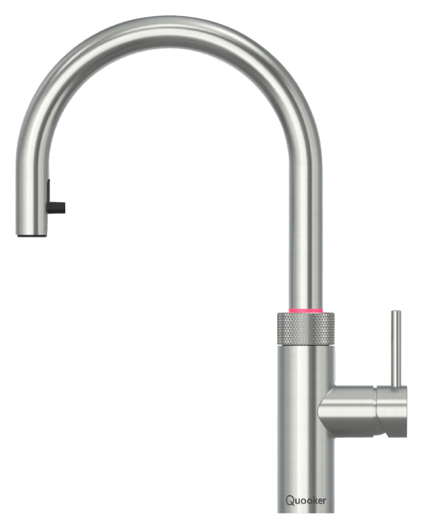 KÜCHENARMATUR Flex Round  - Edelstahlfarben, Basics, Metall (4,6/40/25,6cm) - Quooker
