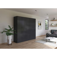 DREHTÜRENSCHRANK  in Grau  - Grau, MODERN, Holzwerkstoff/Metall (226/210/54cm) - Rauch Möbel