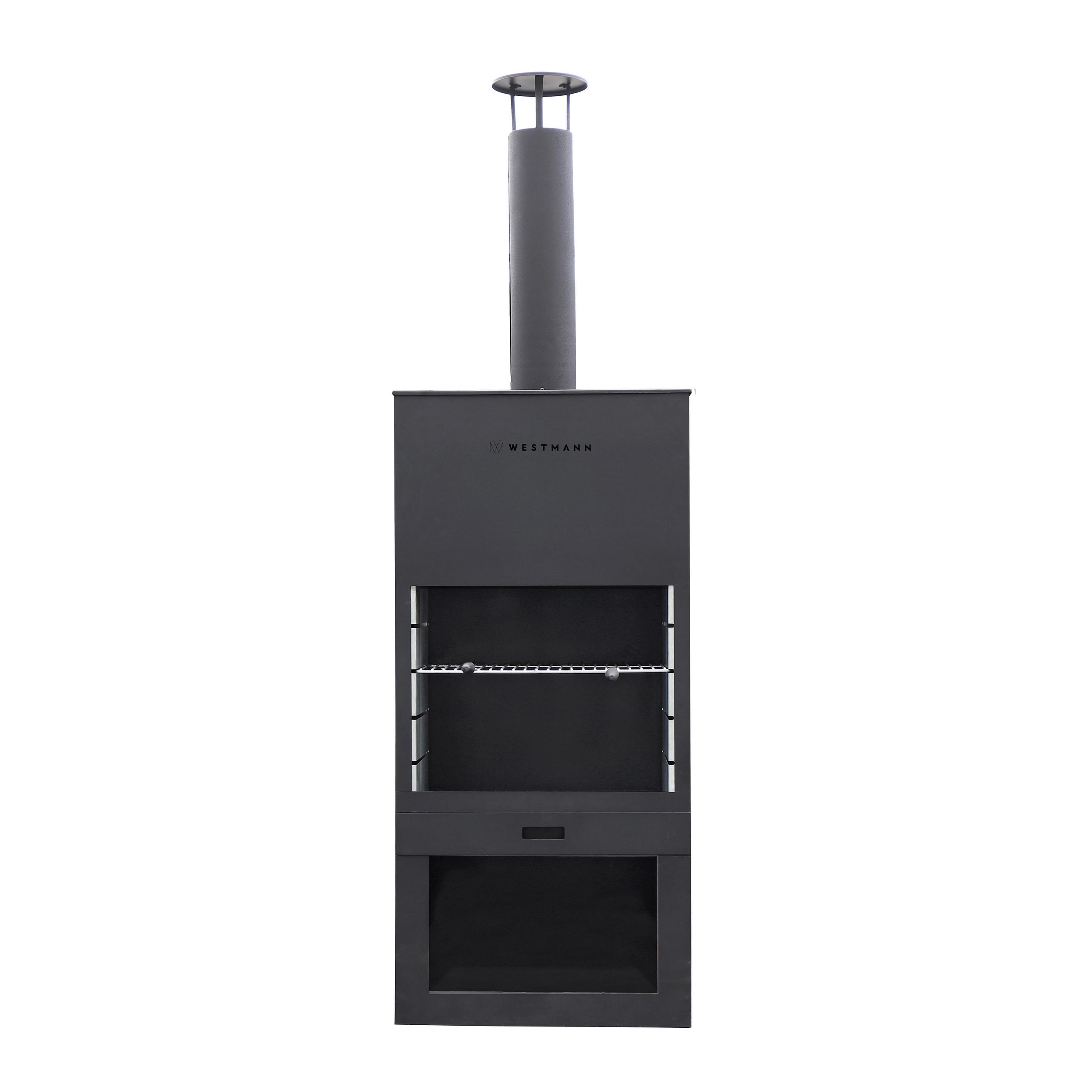 GRILLSCHALE - Schwarz, KONVENTIONELL, Metall (41/70/229cm) - Ambia Garden