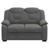 2-SITZER-SOFA in Chenille Anthrazit  - Anthrazit/Schwarz, Basics, Kunststoff/Textil (138/99/99cm) - MID.YOU