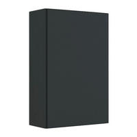 FALISZEKRÉNY - grafitszürke/szürke, Basics, faalapú anyag (40/64/20cm) - Held