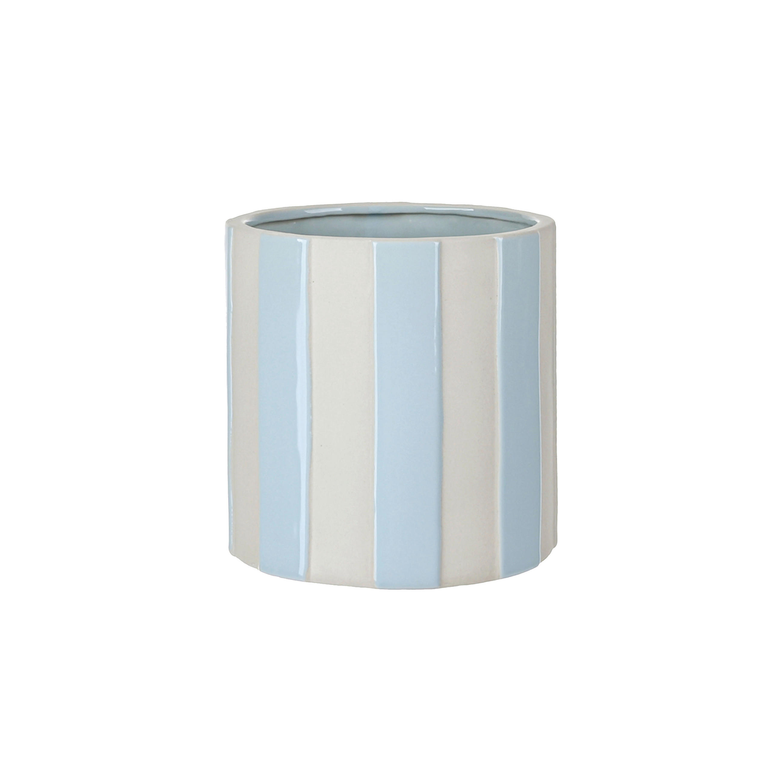 BLUMENTOPF 12,5/12,7 cm  - Blau, Design, Keramik (12,5/12,7cm) - Ambia Home