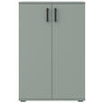 SCHUHSCHRANK 70/106/33,4 cm  - Schwarz/Grün, KONVENTIONELL, Holzwerkstoff/Kunststoff (70/106/33,4cm) - Xora