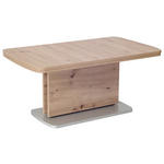 COUCHTISCH in Holzwerkstoff 110/63/53 cm  - Eichefarben/Silberfarben, KONVENTIONELL, Holzwerkstoff (110/63/53cm) - Venda