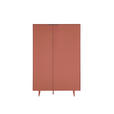 HIGHBOARD Schwarz, Rotbraun  95/134/38 cm  - Rotbraun/Schwarz, MODERN, Holzwerkstoff/Metall (95/134/38cm) - Carryhome