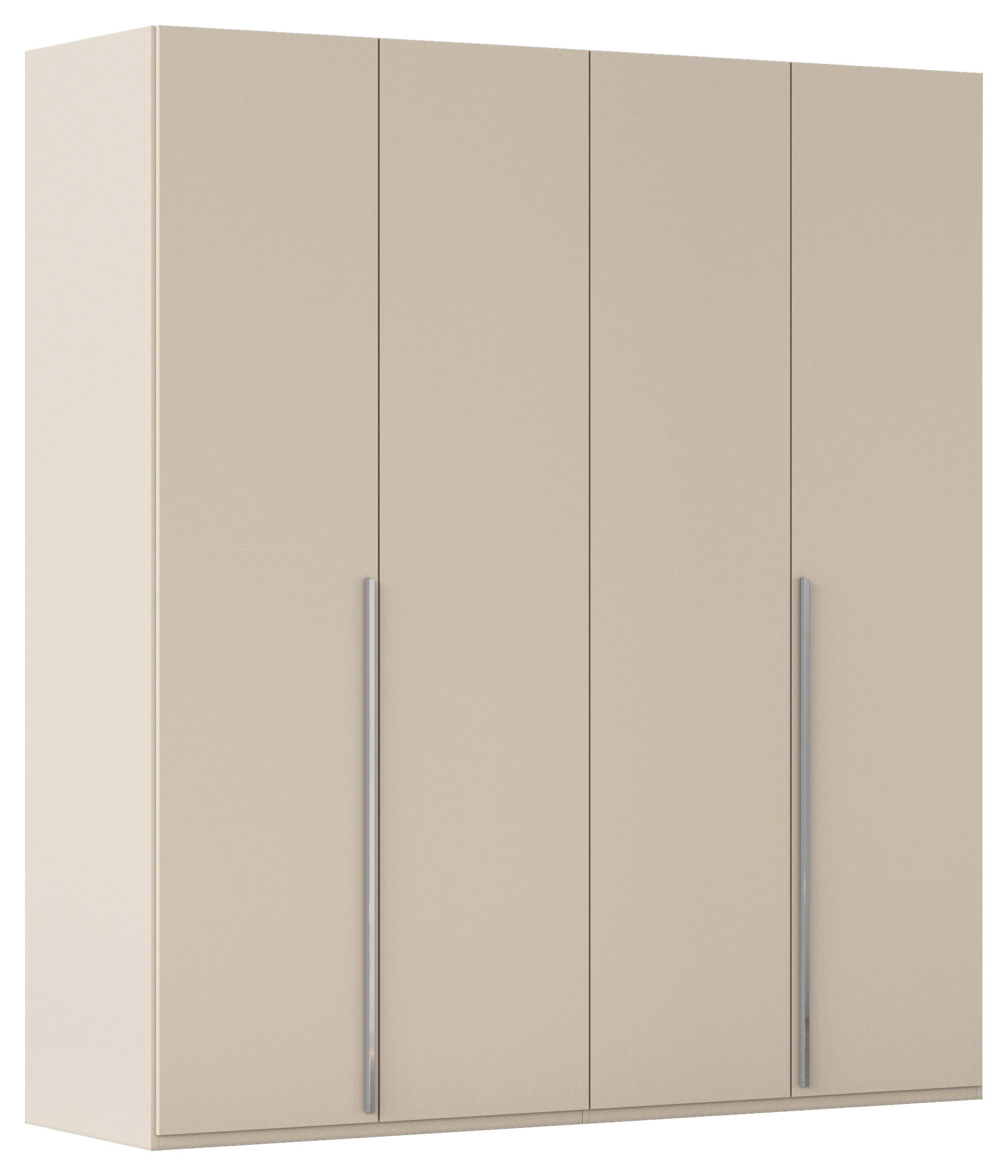 DREHTÜRENSCHRANK 201/223/60 cm 4-türig Champagner  - Chromfarben/Champagner, Design, Holzwerkstoff/Metall (201/223/60cm) - home24
