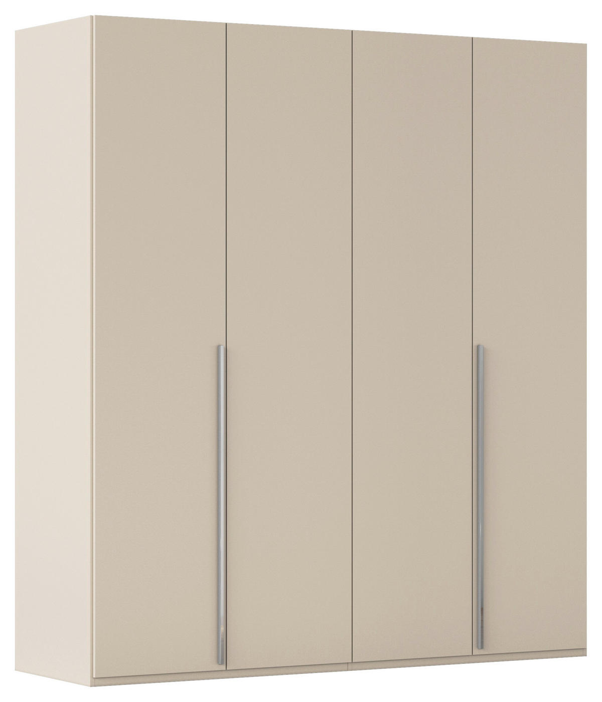 DREHTÜRENSCHRANK 201/223/60 cm 4-türig Champagner  - Chromfarben/Champagner, Design, Holzwerkstoff/Metall (201/223/60cm) - home24
