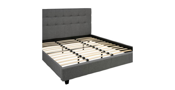 POLSTERBETT Lattenrost Anthrazit 180/200 cm - Anthrazit, MODERN, Holz/Textil (180/200cm) - Carryhome