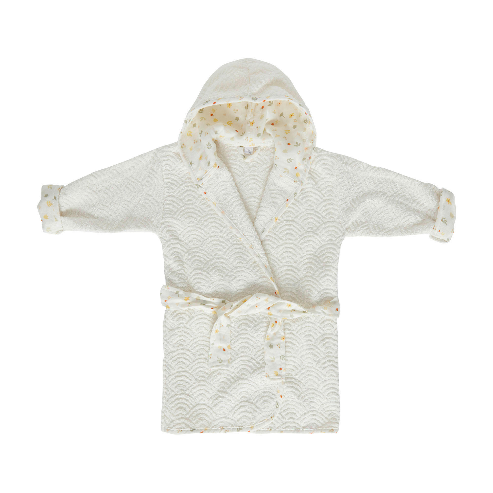 BADEMANTEL - Gelb/Weiß, Basics, Textil (86/92null) - Bebe Jou