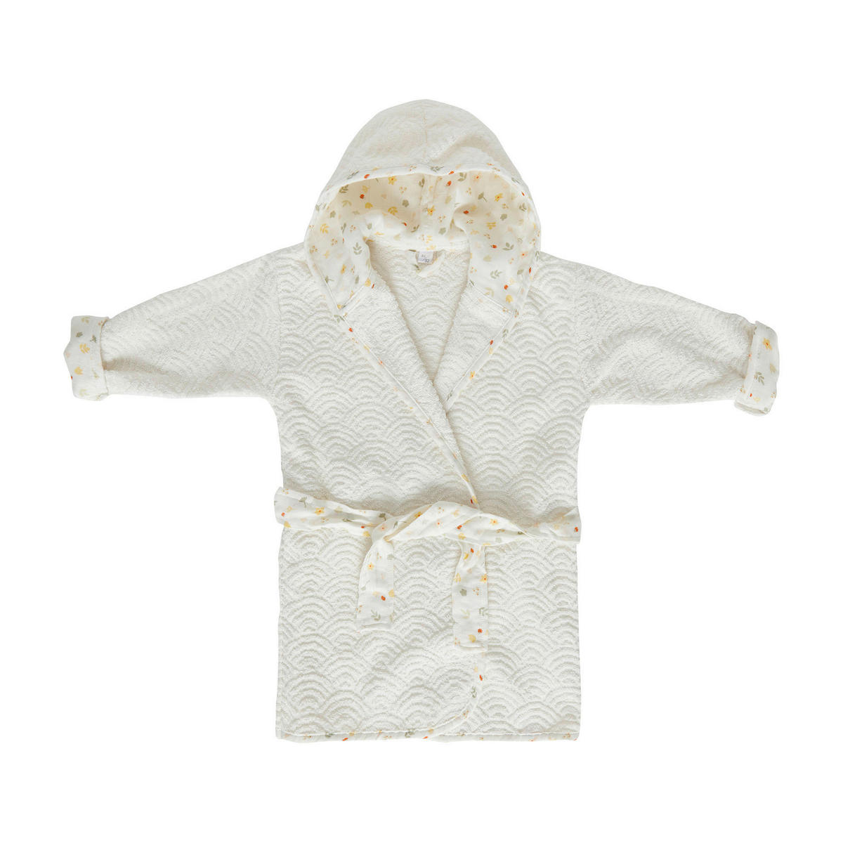 BADEMANTEL - Gelb/Weiß, Basics, Textil (86/92null) - Bebe Jou