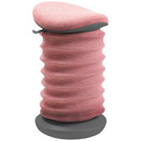 BÜROHOCKER Grau, Rosa  - Rosa/Grau, Design, Kunststoff/Textil (37,5/53-64/36cm) - Topstar