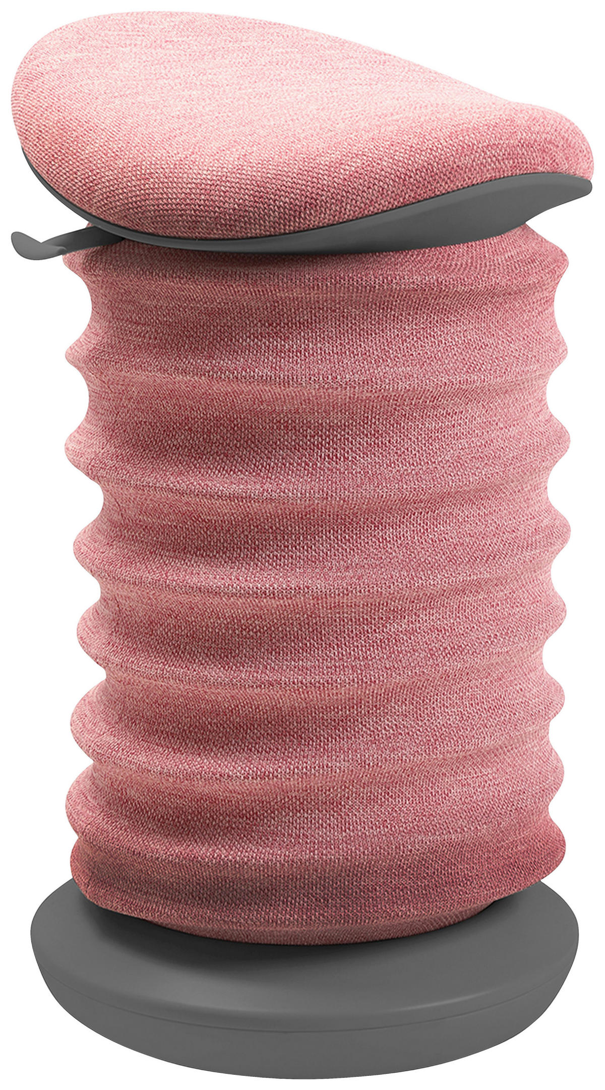 BÜROHOCKER Grau, Rosa  - Rosa/Grau, Design, Kunststoff/Textil (37,5/53-64/36cm) - Topstar