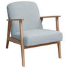 SESSEL Webstoff Buchefarben, Pastellblau    - Pastellblau/Buchefarben, MODERN, Holz/Textil (63/78/78cm) - Livetastic