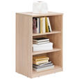 REGAL  55/84/36 cm Sonoma Eiche  - Schwarz/Sonoma Eiche, KONVENTIONELL, Holzwerkstoff (55/84/36cm) - Xora