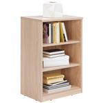 REGAL  55/84/36 cm Sonoma Eiche  - Schwarz/Sonoma Eiche, KONVENTIONELL, Holzwerkstoff (55/84/36cm) - Xora