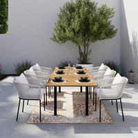 GARNITURA ZA BAŠTU  - boja akacije/siva, Moderno, drvo/metal - Bessagi Garden