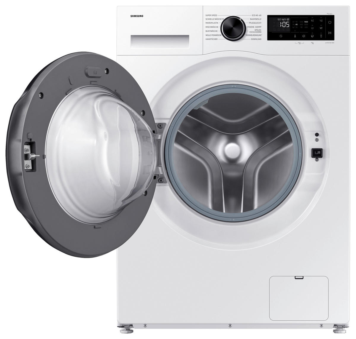 WASCHMASCHINE WW90DG5G34AEEG   - Weiß, Basics, Glas/Kunststoff (60/85/48cm) - Samsung