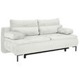 BOXSPRINGSOFA in Webstoff Naturfarben  - Schwarz/Naturfarben, Design, Textil/Metall (202/93/100cm) - Novel