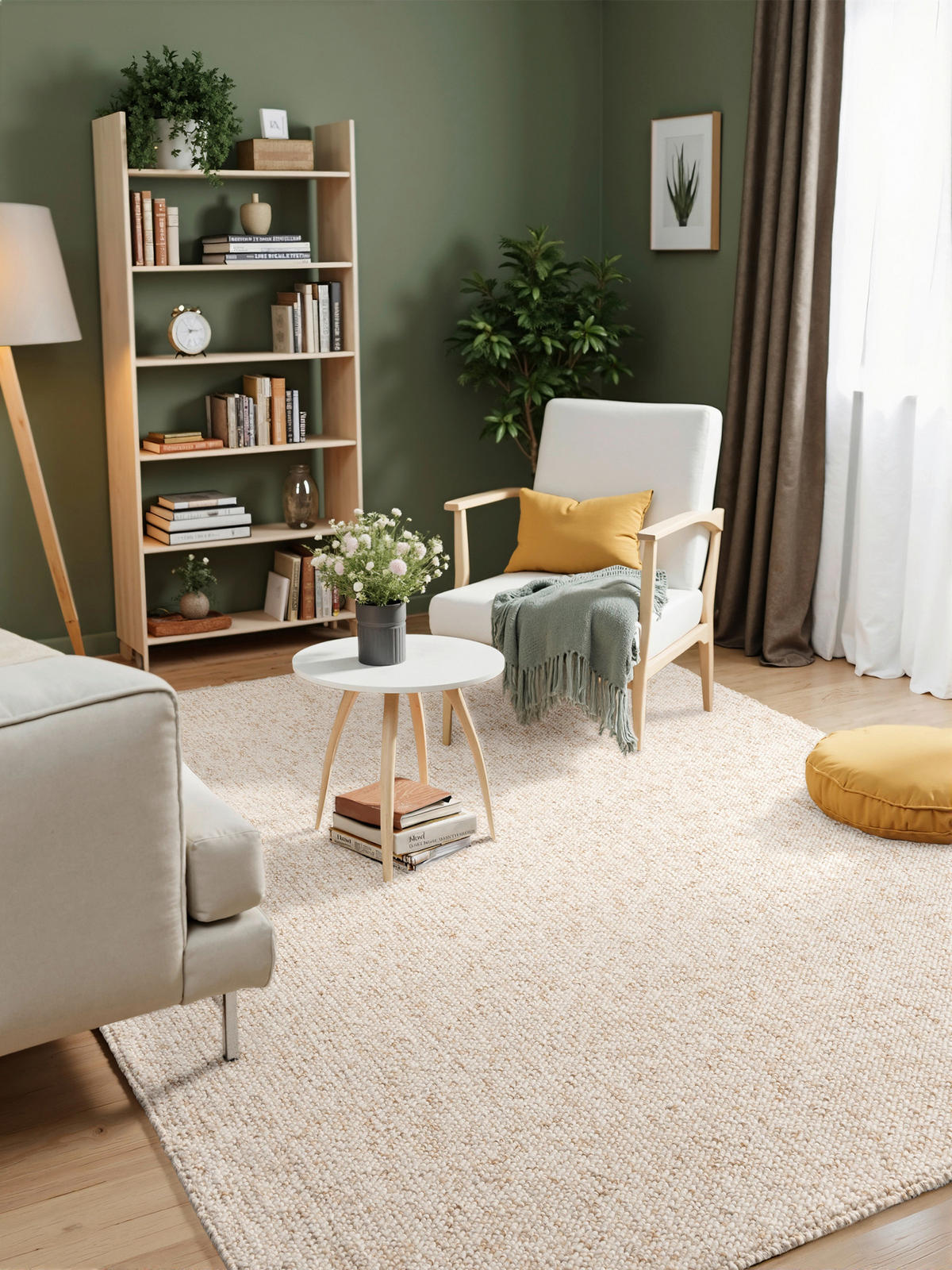 TUFTTEPPICH 120/170 cm Rocco Creme, Champagner  - Champagner/Creme, Basics, Kunststoff (120/170cm) - Elle Decoration