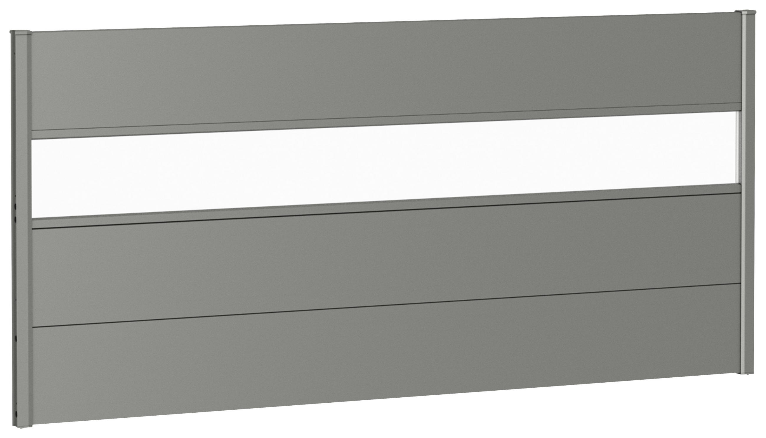 SICHTSCHUTZ - Grau, Basics, Kunststoff/Metall (194/91/4,4cm) - Biohort