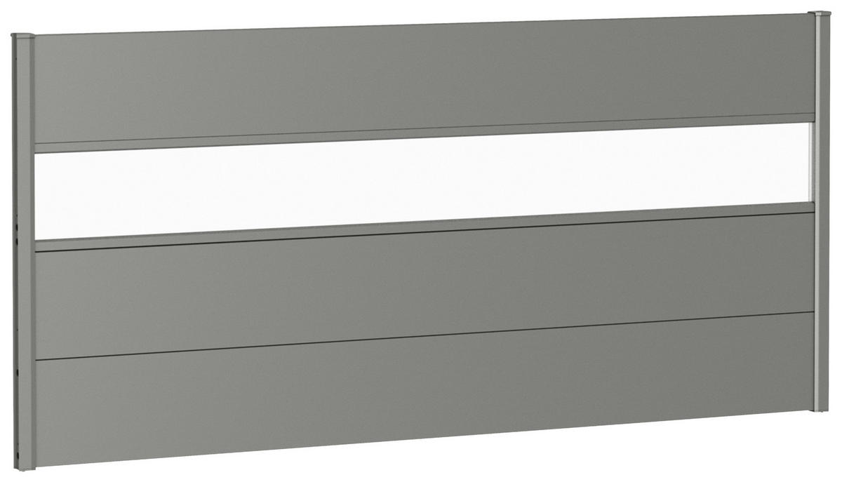SICHTSCHUTZ - Grau, Basics, Kunststoff/Metall (194/91/4,4cm) - Biohort