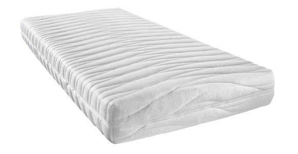 KALTSCHAUMMATRATZE 90/190 cm Höhe ca. 21 cm - Weiß, Basics, Textil (90/190cm) - Sleeptex