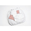 STUBENWAGENSET Textile Ausstattung Punkte  Rosa  - Rosa/Weiß, Basics, Kunststoff/Textil (130/180cm) - Mionido