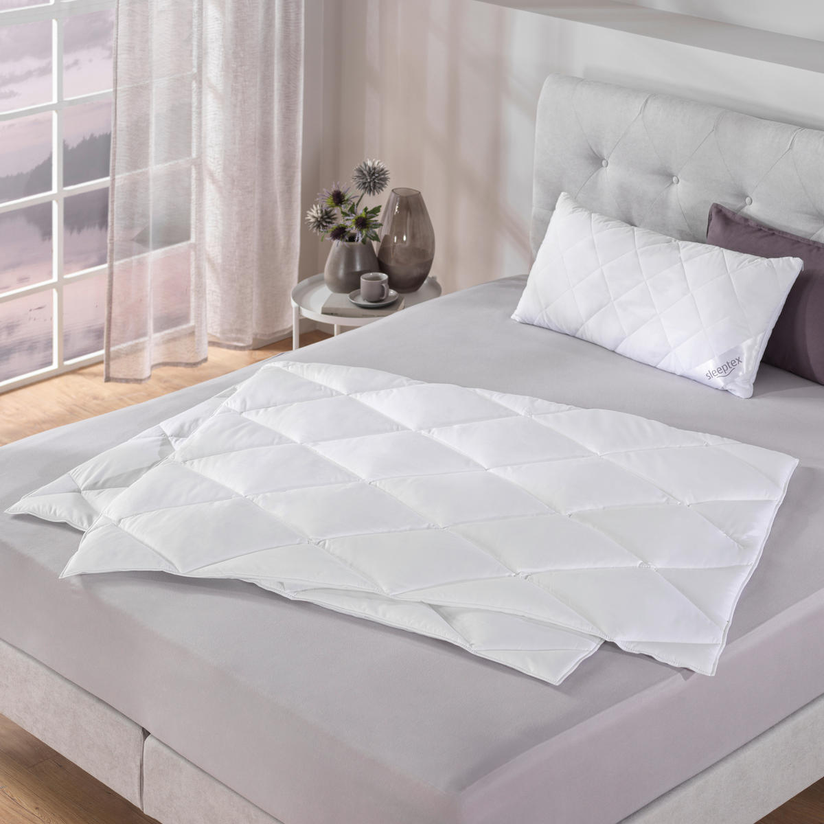 GANZJAHRESDECKE  Oviedo  135/200 cm   - Weiß, Basics, Textil (135/200cm) - Sleeptex