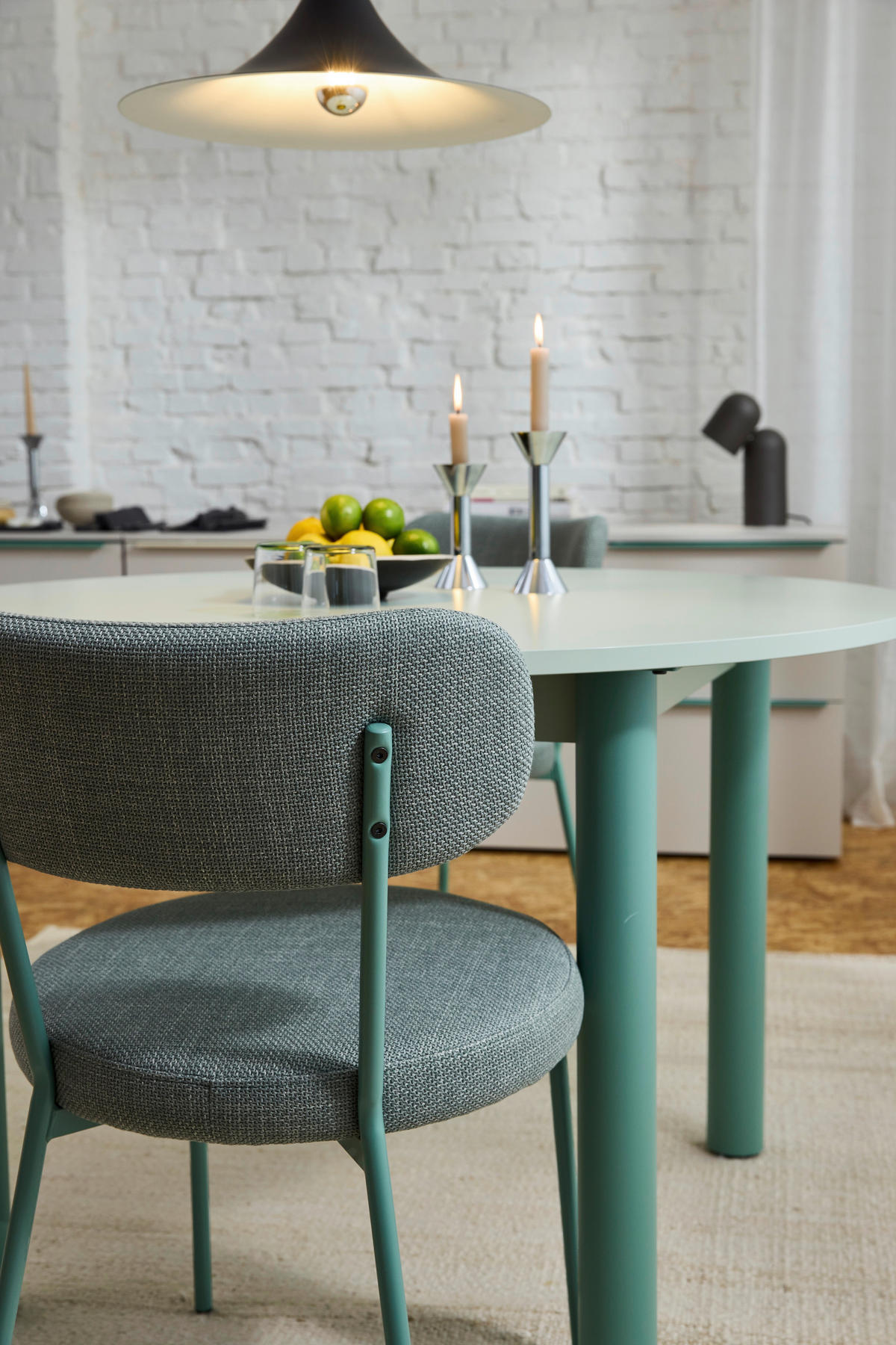 ESSTISCH in Metall, Holzwerkstoff 120/120/76 cm  - Salbeigrün, Natur, Holzwerkstoff/Metall (120/120/76cm) - Tom Tailor