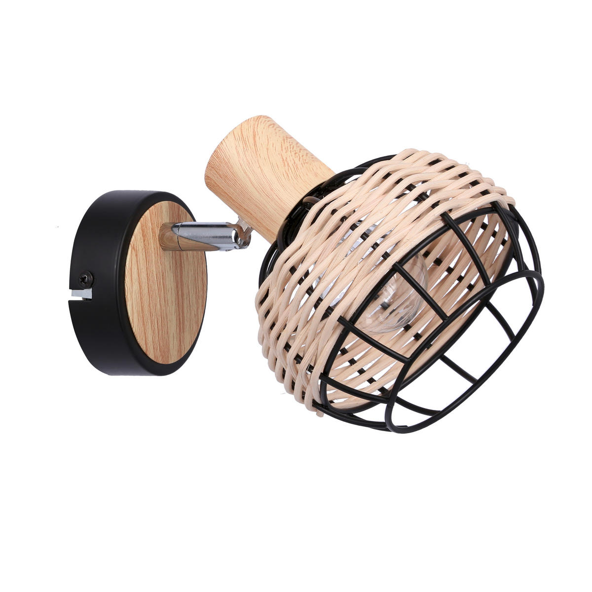 STRAHLER Tajga 18/12/14 cm   - Schwarz, Natur, Holz/Metall (18/12/14cm)