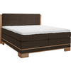 BOXSPRINGBETT 140/200 cm  in Buchefarben, Dunkelbraun  - Dunkelbraun/Buchefarben, Natur, Holz/Textil (140/200cm) - Linea Natura