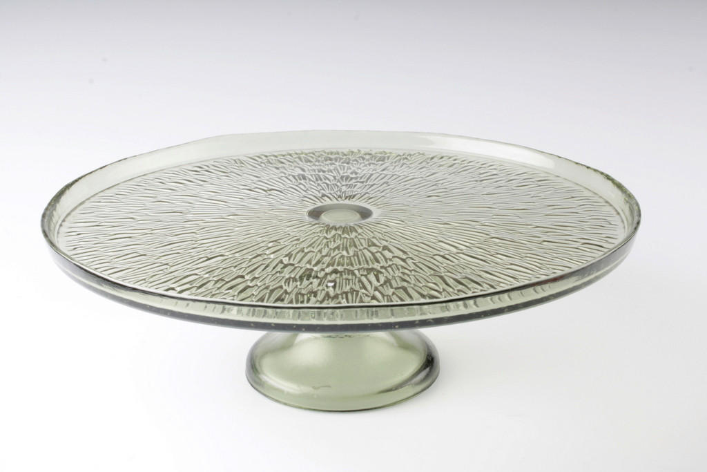SERVIERPLATTE 28 cm  - Salbeigrün, Design, Glas (28cm) - Novel