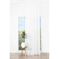 Material Perdele Și Draperii transparent  - alb, Basics, textil (280cm)