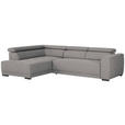 ECKSOFA Dunkelgrau Struktur  - Dunkelgrau/Schwarz, Design, Kunststoff/Textil (205/284cm) - Xora