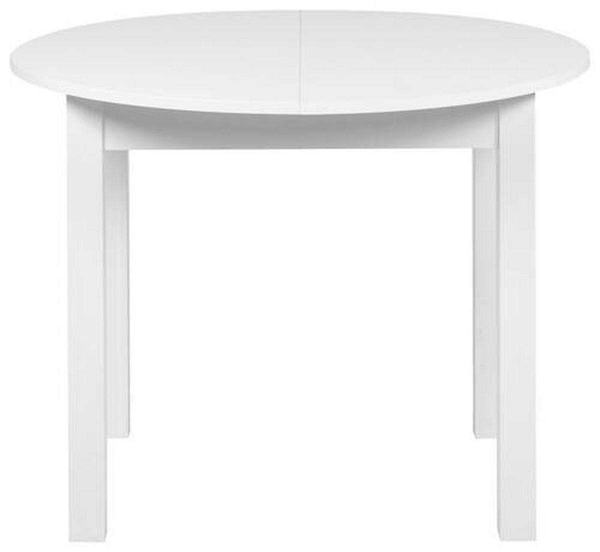 ESSTISCH Holzwerkstoff  - Weiss, Basics, Holzwerkstoff (100/75cm) - MID.YOU