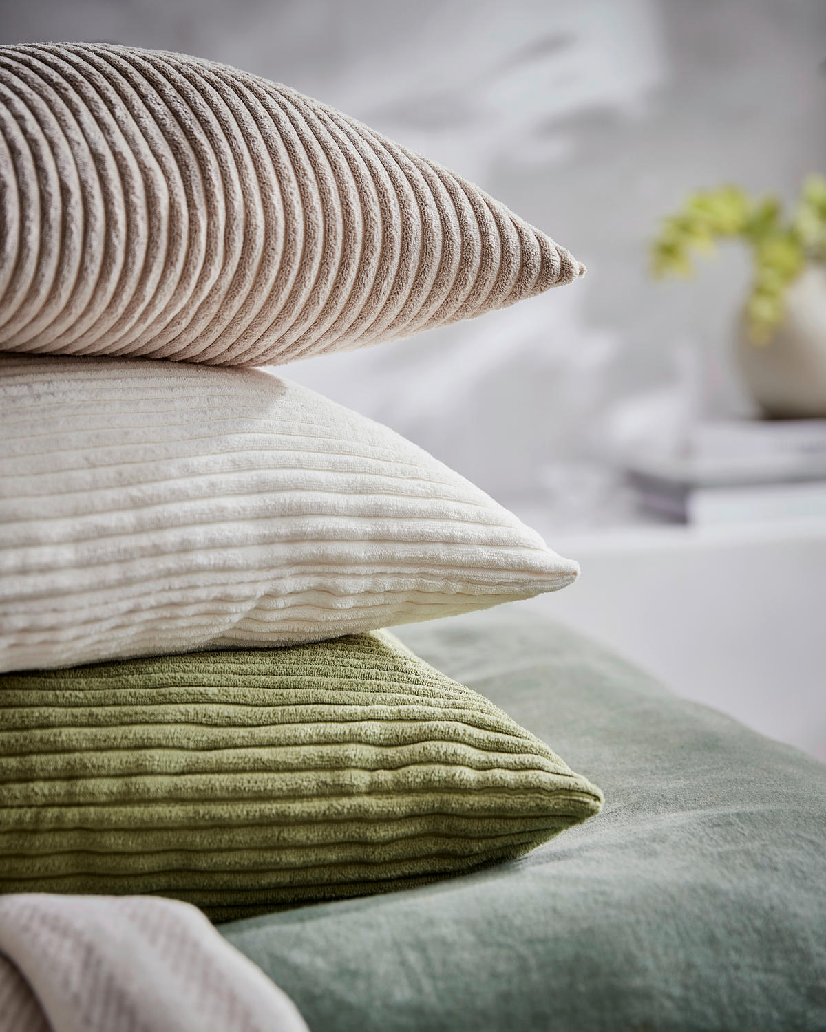 KISSENHÜLLE  - Greige, Basics, Textil (50/50cm)