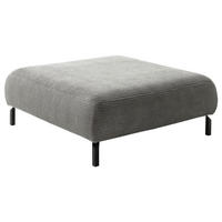 HOCKER Cord Dunkelgrau  - Dunkelgrau/Schwarz, Design, Textil/Metall (74/46/74cm) - Pure Home Lifestyle