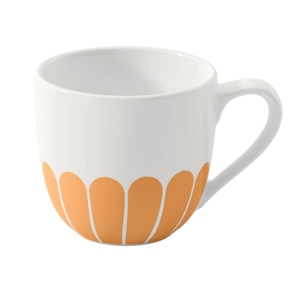 ESPRESSOTASSE Fleur Soleil 70 ml  - Dunkelgelb/Weiß, MODERN, Keramik (8,5/8,5/6cm) - Villeroy & Boch