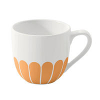 ESPRESSOTASSE Fleur Soleil 70 ml  - Dunkelgelb/Weiß, MODERN, Keramik (8,5/8,5/6cm) - Villeroy & Boch