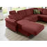 WOHNLANDSCHAFT Rot Echtleder - Chromfarben/Rot, KONVENTIONELL, Leder/Metall (247/187cm) - Himolla WOHNLANDSCHAFT Rot Echtleder - Chromfarben/Rot, KONVENTIONELL, Leder/Metall (247/187cm) - Himolla