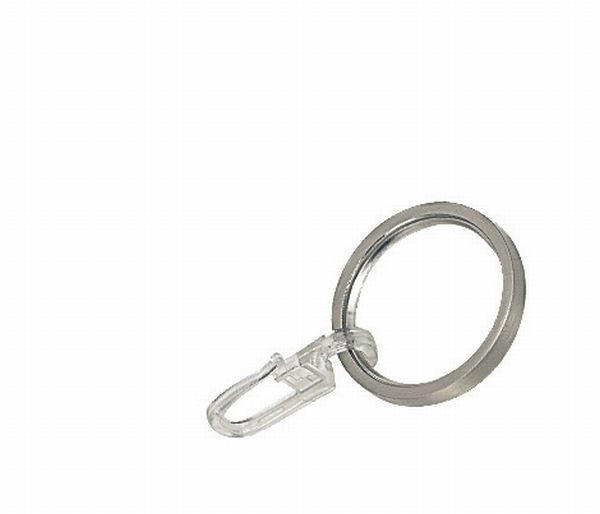 SADA KRÚŽKOV 10 ks - farba ušľachtilej ocele, Basics, kov (4cm) - Homeware
