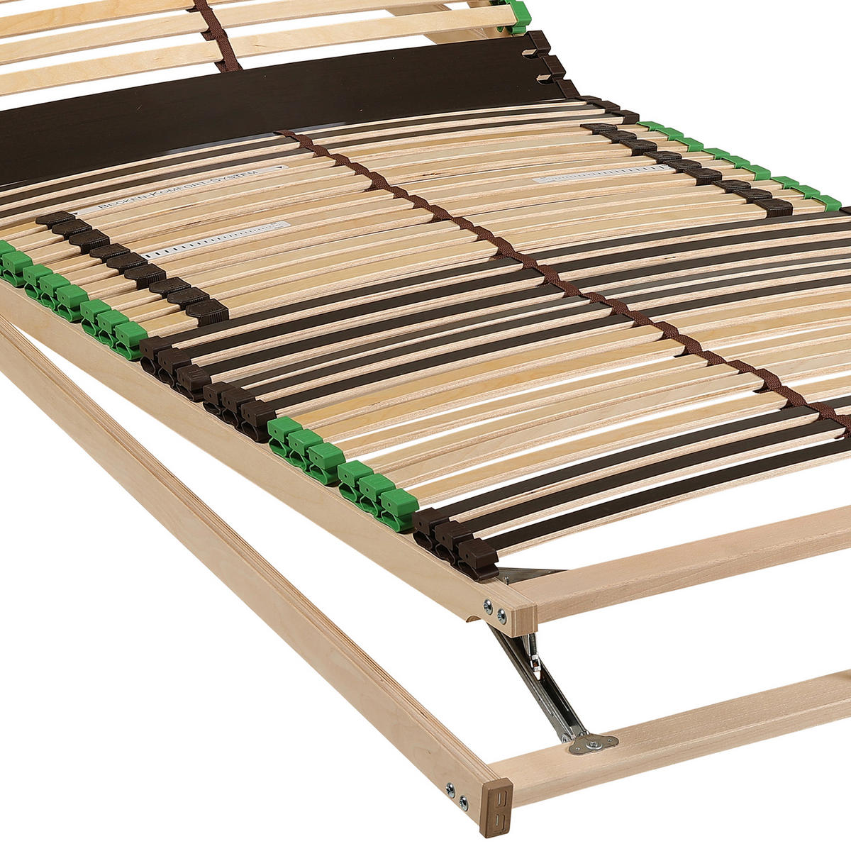 LATTENROST 120/200 cm Kopfteil, Fußteil verstellbar, Birke, Buche  - Naturfarben/Braun, Basics, Holz/Kunststoff (120/200cm) - Novel